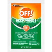 Sc Johnson OFF® Deep Woods Insect Repellent Towels, 25% DEET, 12 Towels/Box, 12 Boxes - 611072 611072